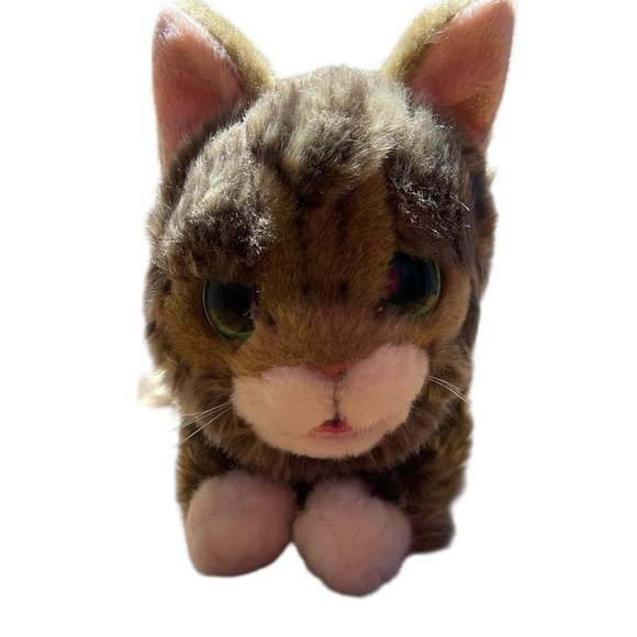 Lil Bub Cuddle Barn Cat Kitty Cat Plush Stuffed Animal Green Eyes Realistic 18" - Picture 4 of 9
